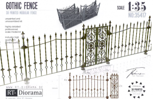 RT-Diorama 35417 Gothic Fence 1/35