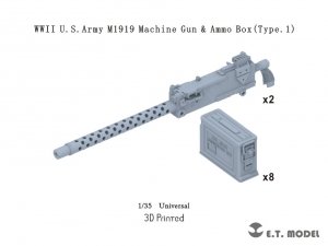 E.T. Model P35-221 WWII U.S.Army M1919 Machine Gun Ammo Box Type.1 1/35