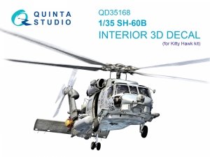 Quinta Studio QD35168 SН-60B Seahawk 3D-Printed & coloured Interior on decal paper (Kitty Hawk) 1/35