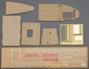 Hasegawa QG24 (72124) Wooden Deck for 1/700 Carrier AKAGI Three Flight Deck