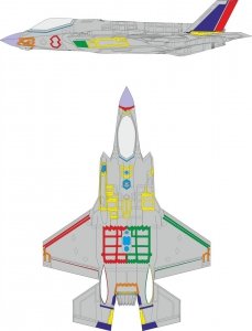Eduard EX1156 F-35A RAM coating early for ITALERI 1/48