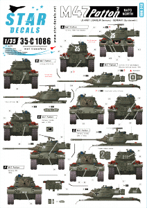 Star Decals 35-C1086 M47 Patton 2 1/35