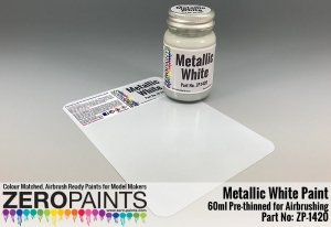 Zero Paints ZP-1420 Metallic White Paint 60ml