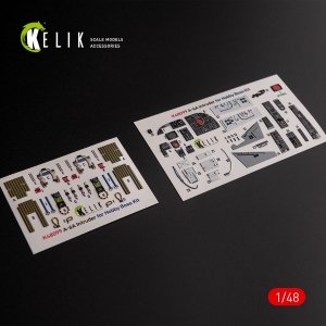 KELIK K48099 A-6A Intruder - interior 3D decals for HobbyBoss kit 1/48