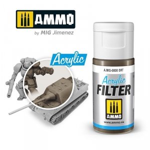 Ammo of Mig 0800 ACRYLIC FILTER Dirt 15 ml