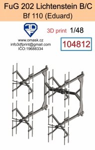 Omask 104812 FuG 202 pro Bf 110 (Eduard) 3D print 1/48