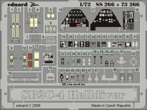 Eduard SS266 SB2C-4 1/72 ACADEMY MINICRAFT