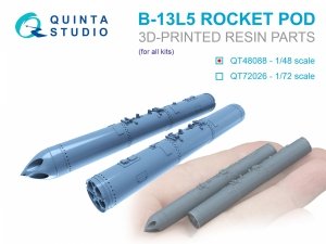Quinta Studio QT48088 B-13L5 rocket pods, 2 pcs (for all kits) 1/48