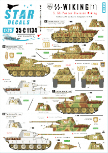 Star Decals 35-C1134 SS-Wiking # 1 1/35