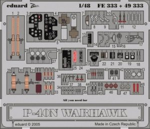 Eduard FE333 P-40N 1/48 Hasegawa