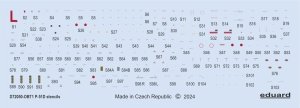 Eduard D72050 P-51D stencils EDUARD 1/72