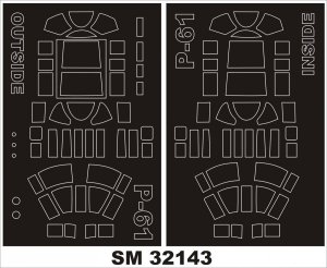 Montex SM32143 P-61 BLACK WIDOW HOBBY BOSS