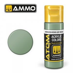 AMMO of Mig Jimenez 20128 ATOM COLOR Interior Light Green 20ml
