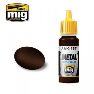 AMMO of Mig Jimenez 0187 JET EXHAUST BURNT IRON 17ml.