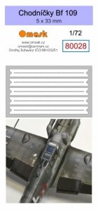 Omask 80028 Walkways Bf 109 5 x 33 mm (Oramask 810 foil) 1/72