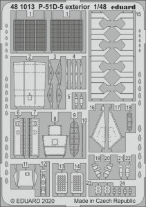 Eduard 481013 P-51D-5 exterior for AIRFIX 1/48