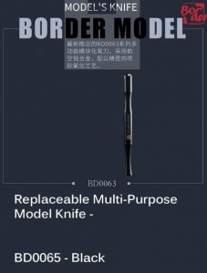 Border Model BD0065 Multi Models Knife 3 in1 Black