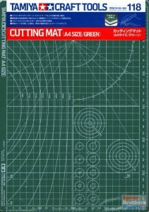 Tamiya 74118 Cutting Mat (A4 Size/Green)
