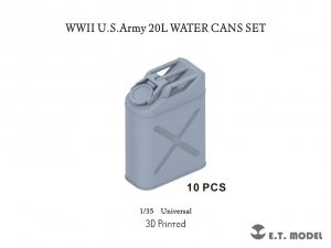 E.T. Model P35-325 WWII U.S.Army 20L WATER CANS SET 1/35