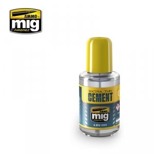 AMMO of Mig Jimenez 2025 EXTRA THIN CEMENT 30ml