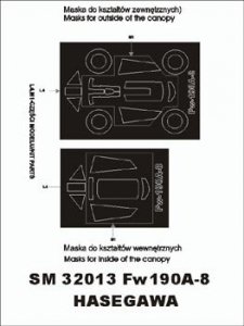Montex SM32013 Fw-190 A - 8 HASEGAWA