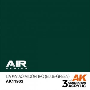 AK Interactive AK11903 IJA #27 AO MIDORI IRO (BLUE-GREEN) – AIR 17ml