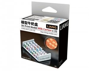 Liang 0417 3D-Print Model Milk Carton x 32 1/32 1/35