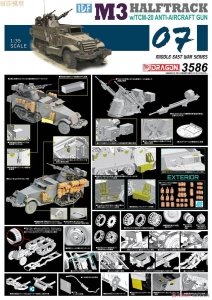 Dragon 3586 IDF M3 Halftrack w/TCM-20 Anti-Aircraft Gun - Smart Kit (1:35)