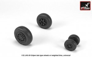 Armory Models AW32503 JAS-39 Gripen wheels w/ weighted tires, late 1/32