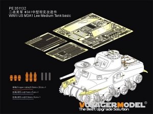 Voyager Model PE351132 WWII US M3A1 Lee Medium Tank basic (For TRUMPETER 63516) 1/35