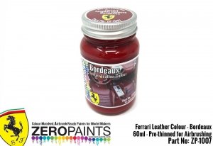 Zero Paints ZP-1007BORDEAUX Ferrari Bordeaux Leather Colour Paint 60ml