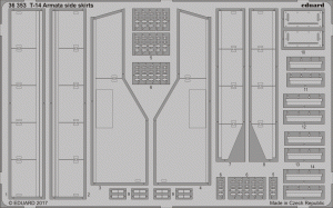 Eduard 36353 T-14 Armata side skirts ZVEZDA 1/35