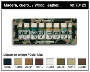Vallejo 70123 ( 8 color set ) PANZER ACES No2 8 color set