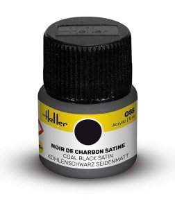 Heller 9085 085 Coal Black - Satin 12ml