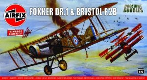 Airfix 02141V Fokker DR1 Triplane & Bristol Fighter Dogfight Double 1/72
