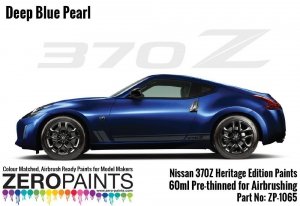 Zero Paints ZP-1065DEEP Nissan 370Z Heritage Edition Paints 60ml Deep Blue Pearl