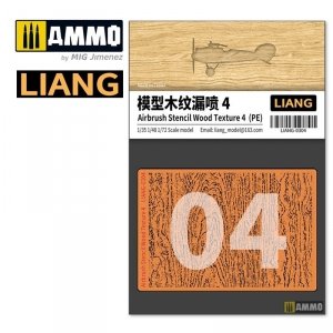 Liang 0304 Airbrush Stencil Wood Texture 4