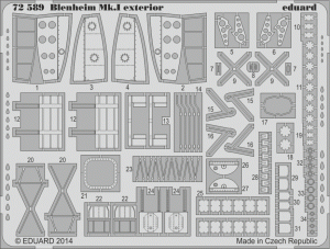 Eduard 72589 Blenheim Mk. I exterior 1/72 AIRFIX