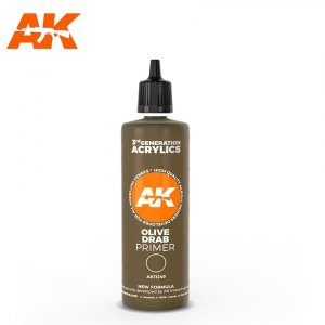 AK Interactive AK11249 OLIVE DRAB SURFACE PRIMER 100ML