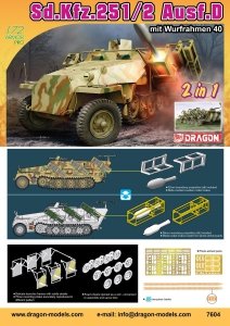 Dragon 7604 Sd.Kfz.251/2 Ausf.D mit Wurfrahmen 40 1/72