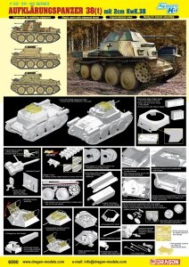 Dragon 6890 Aufklarungspanzer 38(t) mit 2cm Kw.K.38 (1:35)