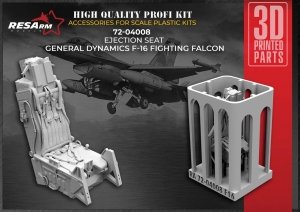 RESArm 72-04008 F-16C GENERAL DYNAMICS FIGHTING FALCON - catapult seat (3D resin printing) 1/72