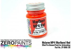 Zero Paints 1066-30 Mclaren MP4 (Marlboro) Red 30ML