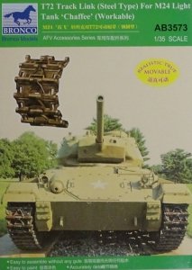 Bronco AB3573 T72 Track Link Steel Type for M24 Chaffee 1/35