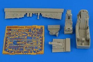 Aires 4741 Super Etendart SUE cockpit set 1/48 KINETIC