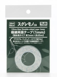 Hasegawa TL20-71050 Ultra-Fine Double-Sided Tape 1 mm