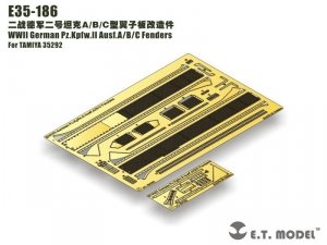 E.T. Model E35-186 WWII German Pz.Kpfw.II Ausf.A/B/C Fenders (For TAMIYA 35292) (1:35)