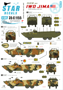 Star Decals 35-C1155 DUKW on Iwo Jima 1/35