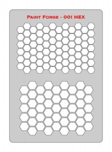 Paint Forge PFST001M STENCIL - HEX