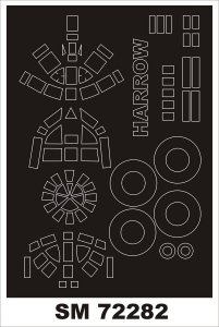 Montex SM72282 HP HARROW VALOM 1/72